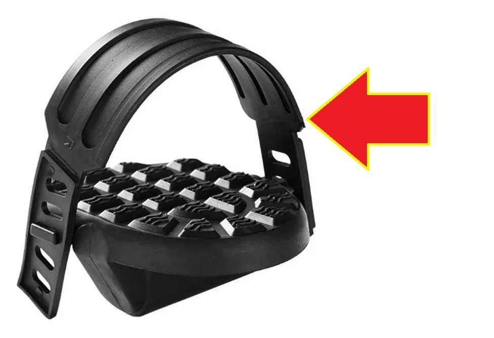 Par Strap Sujetador Pie para Pedal Bicicleta Fija