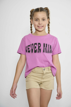 REMERA NEVER MIND FUCSIA