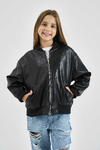 CAMPERA BOMBER ECO CUERO