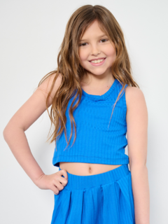 TOP VALENTINA MORLEY AZUL