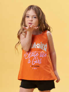 MUSCULOSA TRASHER NARANJA