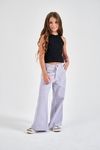 PANTALON ANCHO GABARDINA SURI LILA