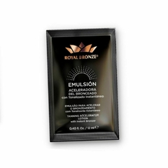 ROYAL BRONZE Emulsión aceleradora de bronceado con tonalizante instantáneo - Sobre x12ml