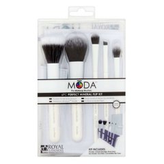 ROYAL AND LANGNICKEL MODA Pro Makeup Brushes Total Face Flip Kit