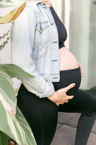 Calza Larga Negra Maternidad