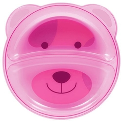 Prato raso com divisórias Urso Rosa - Buba - comprar online