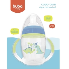 Copo Treinamento com Alça Removível Dino - Buba Baby - Pequeno Mundo Imports - CNPJ: 27.082.934/0001-76