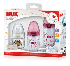 Kit Mamadeiras Nuk First Choice Starter Rosa -90ml- 150ml -300ml - Nuk - comprar online