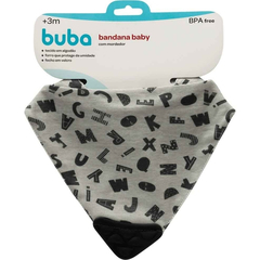 Babador Bandana Baby com Mordedor Letrinhas - Buba Baby - comprar online