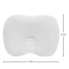 Travesseiro Anatômico Viscoelástico Branco - Buba Baby - Pequeno Mundo Imports - CNPJ: 27.082.934/0001-76
