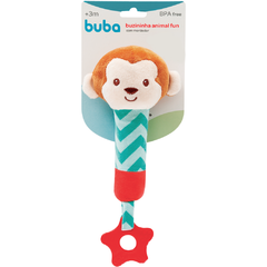 Buzininha com Mordedor Animal Fun Macaco - Buba Baby - comprar online
