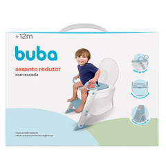 Redutor de Assento com Escadinha Azul - Buba Baby - comprar online