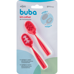 Kit Colheres de Treinamento Vermelho - Buba Baby