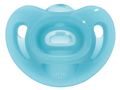 Chupeta Nuk Sensitive Soft 100% Silicone Azul S1- Nuk na internet