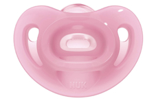 Chupeta Nuk Sensitive Soft 100% Silicone Rosa S1- Nuk na internet