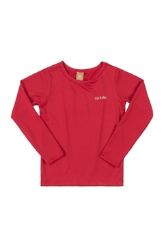 Camisa de Banho Unissex com FPS 50 Vermelho - Up Baby