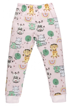 Pijama Longo Filhotes Raimbow Rosa - Up Baby - loja online