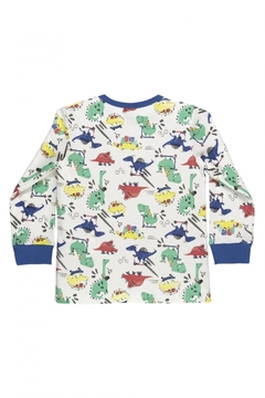 Pijama Longo Dino Aventura - Up Baby - Pequeno Mundo Imports - CNPJ: 27.082.934/0001-76