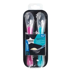 Kit com 2 Colheres de Silicone Rosa e Acqua - Tommee Tippee - comprar online