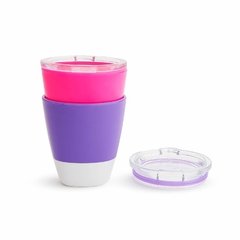 kit com 2 copos com tampas Splash (Rosa e Roxo) - Munchkin - comprar online