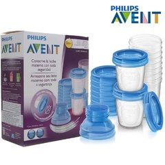 Kit de 10 Copinhos + 2 adaptadores para Leite Materno e Papinhas - Philips Avent - comprar online