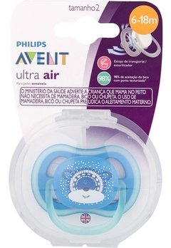 Chupeta Ultra Air Urso Azul (6-18m) - Avent - comprar online