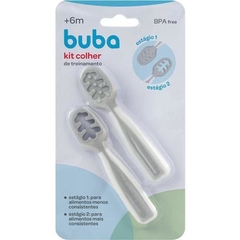 Kit Colheres de Treinamento Cinza - Buba Baby - comprar online