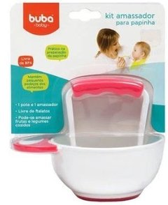 Kit Amassador de Papinhas Rosa - Buba Baby - Pequeno Mundo Imports - CNPJ: 27.082.934/0001-76