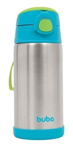 Garrafa Térmica Inox parede Dupla Azul 400ml - Buba na internet