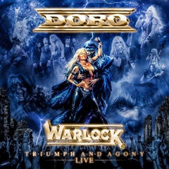 DORO WARLOCK LP TRIUMPH AND AGONY LIVE VINIL COLORIDO BLACK WHITE MARBLE 2021