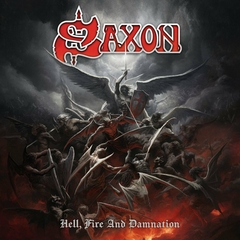 SAXON LP HELL, FIRE AND DAMNATION LIMITED EDITION VINIL RED MARBLE HEAVYWEIGHT 2024