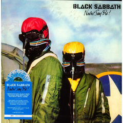 BLACK SABBATH LP NEVER SAY DIE! VINIL COLORIDO CLEAR WITH LIGHT BLUE SPLATTER RECORD STORE DAY 2023