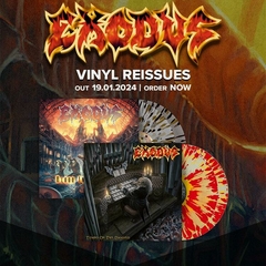 EXODUS LP BLOOD IN BLOOD OUT VINIL CLEAR W/GOLD & BLACK SPLATTER 2024 02-LPS - comprar online