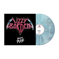 LIZZY BORDEN LO GIVE 'EM THE AXE VINIL COLORIDO ICE BLUE BLACK MARBLED 2021 - comprar online