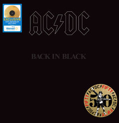 AC/DC LP BACK IN BLACK VINIL GOLD 2024 WALMART EXCLUSIVE 50TH ANNIVERSARY - comprar online