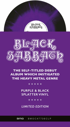 BLACK SABBATH LP BLACK SABBATH VINIL COLORIDO PURPLE & BLACK SPLATTER 2022 - ALTEA RECORDS