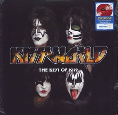 KISS LP KISSWORLD: THE BEST OF KISS VINIL COLORIDO RED YELLOW SPLATTER 2021 WALMART EXCLUSIVE 02-LPS