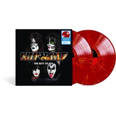 KISS LP KISSWORLD: THE BEST OF KISS VINIL COLORIDO RED YELLOW SPLATTER 2021 WALMART EXCLUSIVE 02-LPS on internet