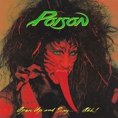 POISON LP OPEN UP AND SAY...AHH! VINIL COLORIDO RED 2018