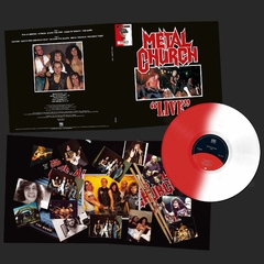 METAL CHURCH LP LIVE VINIL COLORIDO WHITE RED BI-COLOR LIMITADO EM 250 UNIDADES