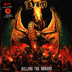 DIO LP KILLING THE DRAGON VINIL COLORIDO RED ORANGE SWIRL 20TH ANNIVERSARY EDITION 2022
