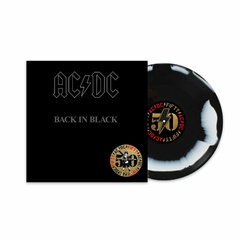 AC/DC LP BACK IN BLACK VINIL BLACK AND WHITE 2024 50TH ANNIVERSARY