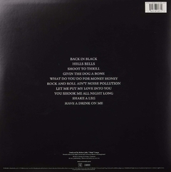 AC/DC LP BACK IN BLACK VINIL BLACK 2003 US - comprar online