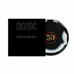 AC/DC LP BACK IN BLACK VINIL BLACK AND WHITE 2024 50TH ANNIVERSARY - comprar online