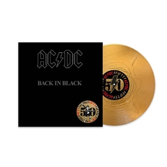 AC/DC LP BACK IN BLACK VINIL GOLD 2024 50TH ANNIVERSARY