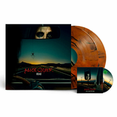 ALICE COOPER LP ROAD VINIL ORANGE MARBLED EXCLUSIVE DVD 2023 02-LPS