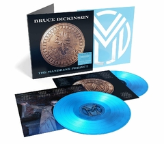 BRUCE DICKINSON LP THE MANDRAKE PROJECT VINIL AZUL BLUE 2024 02-LPS WALMART EXCLUSIVE AUTOGRAPHED PRINT