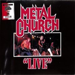 METAL CHURCH LP LIVE VINIL COLORIDO WHITE RED BI-COLOR LIMITADO EM 250 UNIDADES - comprar online