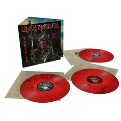 IRON MAIDEN LP SENJUTSU VINIL COLORIDO RED & BLACK MARBLE 2021 03-LPS PARLOPHONE