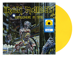 IRON MAIDEN LP SOMEWHERE IN TIME VINIL CANARY YELLOW + HOLOGRAPHIC PRINT 2024 WALMART EXCLUSIVE na internet